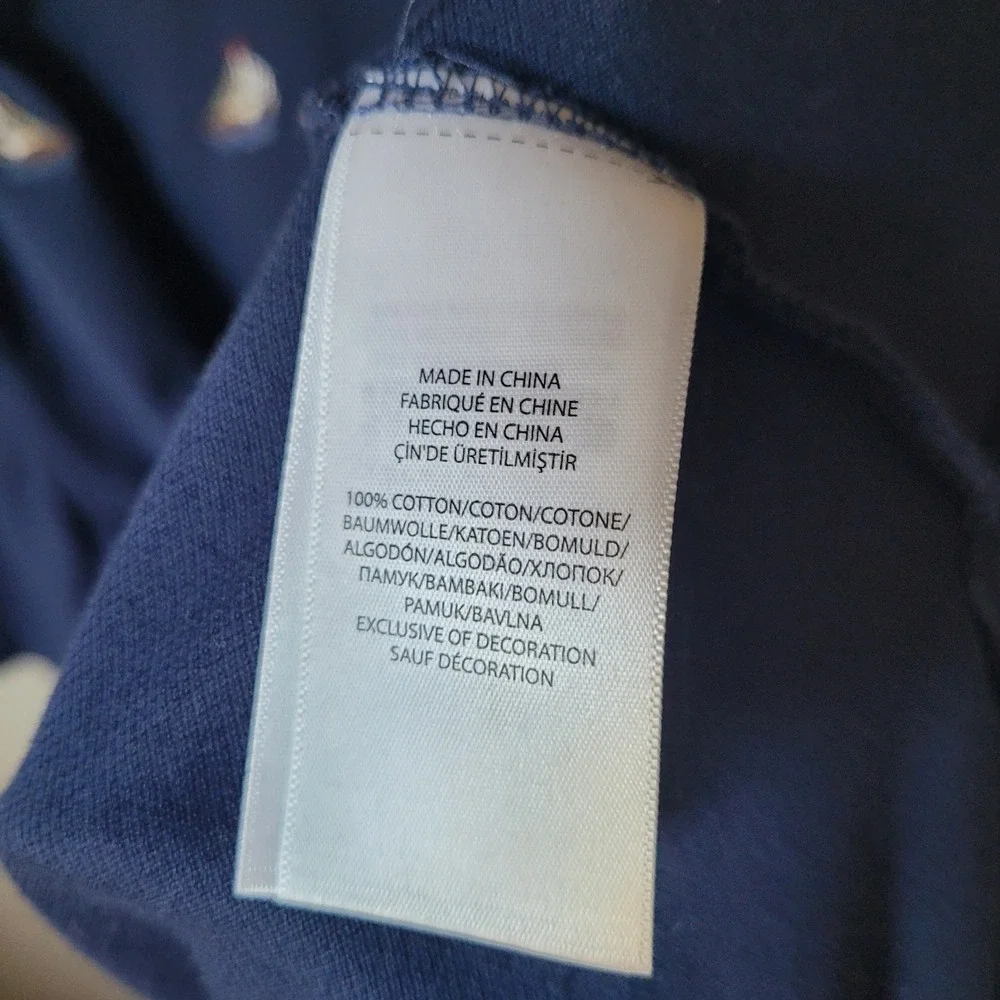Ralph Lauren Polo Shirt Mens 4XLT Navy Blue Sailboat Lobster Nautical Polo